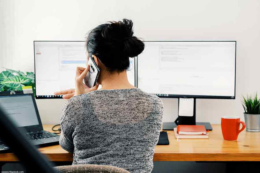Executive suite worker